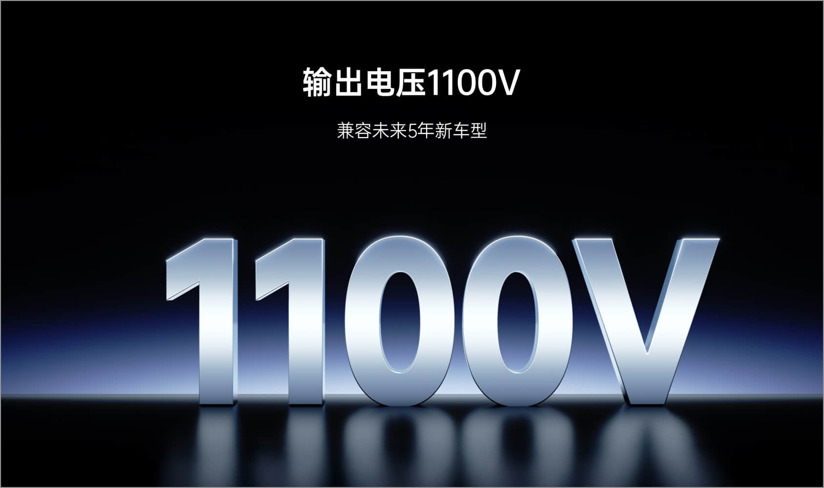 輸出電壓1100V，兼容未來5年新車型